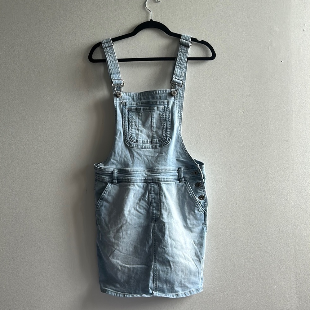 Jeaniologie Denim Skirt Overalls Size 8